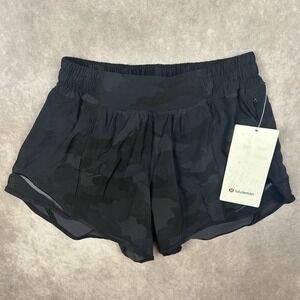 Lululemon‎ Hotty Hot LR Short 2.5" Camo Deep Coal Size 4 TALL